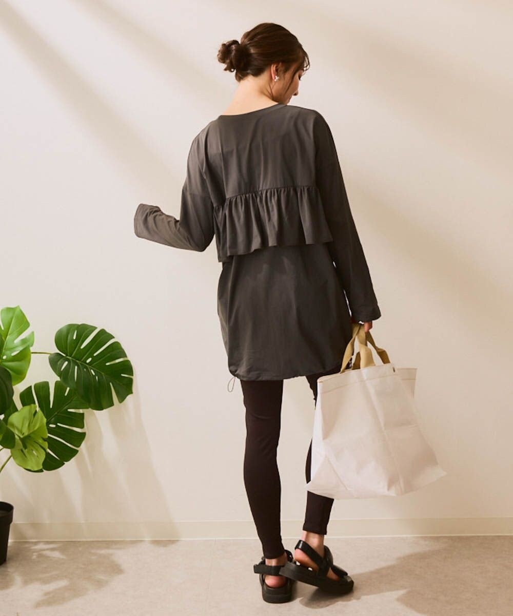 OP／FILA 【Ocean Pacific】バックフリルラッシュガード  レギンスセットウェア 