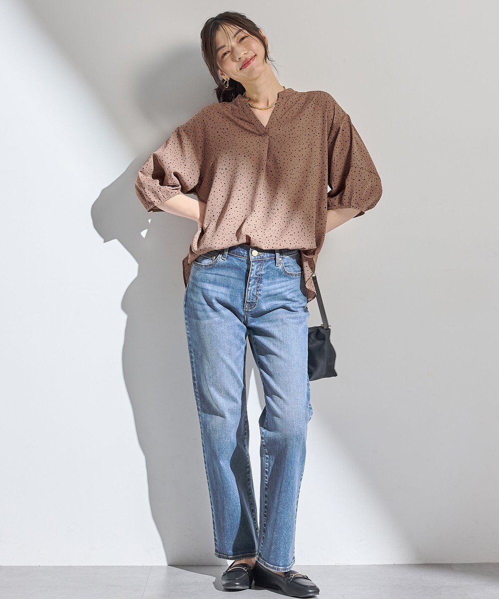 ANY ドルマンスキッパードットブラウス 