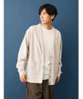 CRAFT STANDARD BOUTIQUE 強撚ポンチカーディガン＋Ｌ／Ｓ　ＴＥＥーＳＥＴ