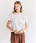 BEIGE， DIOP / スビンコットン クロップドTシャツ