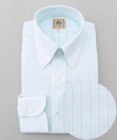 J.PRESS MEN 【WEB・一部店舗限定】コットンリネンマルチストライプ シャツ / B.D.
