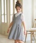 組曲 KIDS 【110-140㎝】ギンガムドッキング ワンピース