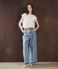 YECCA VECCA 綿麻バギーデニムパンツ