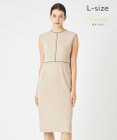 BEIGE， 【L-size】CINDY / クルーネックドレス