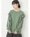 earth music&ecology フリルスウェットプルオーバー