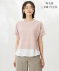J.PRESS LADIES L 【WEB限定カラーあり・洗える】レースドッキング カットソー