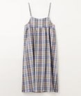 ANY L チェックシャーリングワンピース