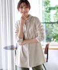 Tiaclasse L 【洗える】コーデュロイシャツチュニックブラウス