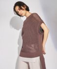 GRACE CONTINENTAL メッシュ2wayニットトップ