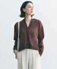 UNFILO シアーフォルムニット キーネックカーディガン