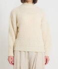 muuc 〈天然素材の上質なモヘヤ〉アルパカモヘヤ畦編みプルオーバー〈日本製〉
