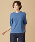 J.PRESS LADIES 【洗える】 レーヨンエリートストレッチ パフスリーブ ニット