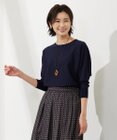 J.PRESS LADIES 【洗える】 レーヨンエリートストレッチ ドルマンスリーブ ニット