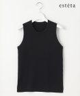 23区 【エステータ】コットンシルク ノースリーブニット