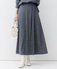 23区 L 【洗える】ウールミルドジャージー フレアスカート