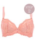 BRADELIS New York 【BRADELIS New York/ 育乳補整ブラ・STEP2 寄せる】ローズステップ2ブラ24A1  谷間を作ってキープする補正ブラ