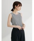 Green Parks ボーダーリブタンクトップ