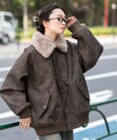 WEGO 【ユニセックス着用ITEM/MLサイズ展開】PU2WAYフライトブルゾン
