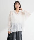 Green Parks シアーワッシャーロングスリーブシャツ