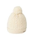 MIKI HOUSE HOT BISCUITS ぼん天付きケーブル編みモールニット帽子