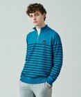 23区GOLF 【MEN】【手洗い可】コットンブレンド ハーフジップ ニット
