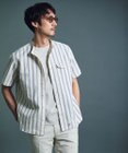 J.PRESS MEN 風が通るシアサッカーの清涼感【吸水速乾 / 高通気性】【クールマックス】サッカ－マルチストライプ シャツ / バンドカラー
