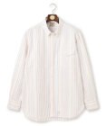 J.PRESS MEN 【KING SIZE】コットンオックス マルチストライプ シャツ / ボタンダウン