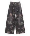 Green Parks ・ＳＵＧＡＲ　ＳＰＯＯＮ　フラワーｐｔデニムワイドパ