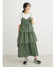 Green Parks ・ＳＵＧＡＲ　ＳＰＯＯＮ　チェックラッフルキャミワンピース