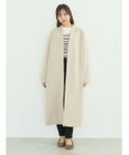 earth music&ecology Ｖネックノーカラーコート