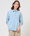 J.PRESS LADIES S コットンリネン 7oz デニム シャツ