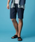 JOSEPH ABBOUD 【ウエストも伸びる/清涼/ストレッチ】ストレッチリネンシャンブレーショートパンツ