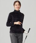 23区GOLF 【WOMEN】フェイクファーロゴモックネック
