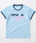 OP／FILA 【FILA】ブランドロゴ半袖リンガーTシャツ