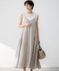 23区 L 【接触冷感性】フィブリルツイル キャミソールフレアワンピース