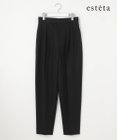 23区 【エステータ】コットンダブルクロス テーパードシルエットパンツ