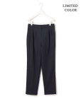ICB 【洗える・WEB限定カラーあり】 ウールミルドサキソニー テーパードパンツ
