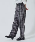 WEGO 【SCHOOL ITEM】スクールチェックスリムスラックス