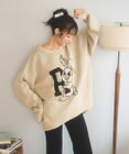 WEGO 【新色追加/ユニセックス着用ITEM/SMLサイズ展開】ジャガードグラフィックプルオーバー（LS）