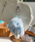 WEGO もふもふうさぎぬいぐるみキーホルダー