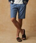 JOSEPH ABBOUD 【ウエストも伸びる/清涼/ストレッチ】ストレッチリネンシャンブレーショートパンツ