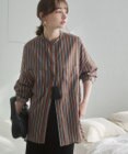WEGO 着丈が選べる オーバーサイズ バンドカラー シャツ / ストライプ / 無地