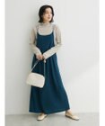 Green Parks 表面カット細ひもキャミワンピース