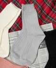 WEGO 【あったか】ぽかぽか裏起毛リブソックス