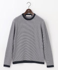 JOSEPH ABBOUD MOUNTAIN 【WEB限定・SPACE/チクチクしない/イージーケア/3シーズン対応】 SNOWYボーダーニットＴシャツ