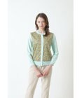 DAKS LIBERTYプリント インド長綿 ニットカーディガン