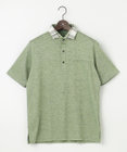 JOSEPH ABBOUD 【吸水速乾】リネンハニカム ポロシャツ