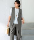 23区 L 【CLASSY.6月号掲載/洗える】リネンレーヨンストレッチ ジレ