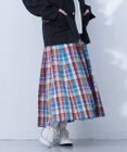 J.PRESS YORK STREET 【WOMEN】チェックフレアスカート