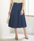 Feroux 【洗える】プリーツデニム スカート